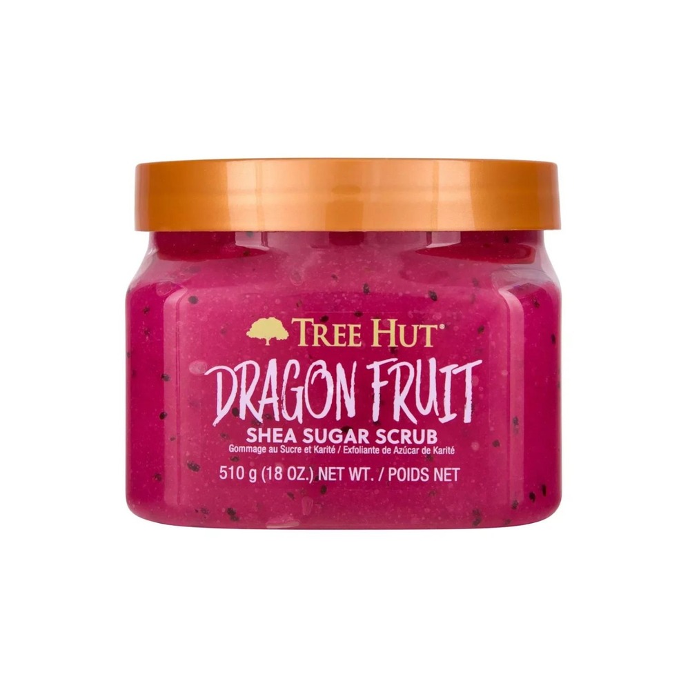 Tree Hut Dragon Fruit Shea Sugar Body Scrub 18oz Pink Exfoliating Hydrating